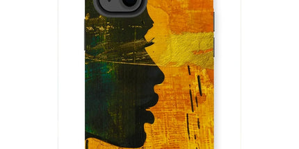Golden Afrocentric Silhouette Tough Phone Case by Prodigi