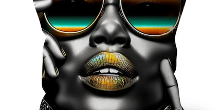 Vibrant Flow Girl Cushion by Prodigi