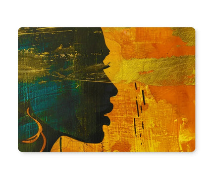 Golden Afrocentric Silhouette Placemat - D'Sare