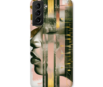 Peach and Gold Abstract Snap Phone Case