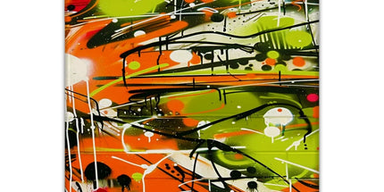 Neon Splatter Symphony: Urban Graffiti Art Tablet Cases by Prodigi