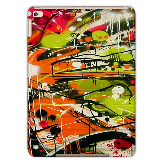 Neon Splatter Symphony: Urban Graffiti Art Tablet Cases