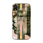 Echoes of Life: Afrocentric Meditation Peach and Gold Abstract Art Eclectic  Tough Phone Case