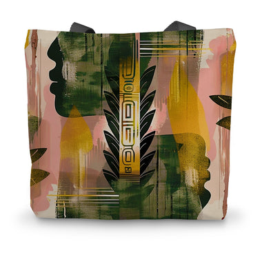 Echos of Duality Golden Pink Reflection Canvas Tote Bag