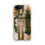 Echoes of Life: Afrocentric Meditation Peach and Gold Abstract Art Eclectic  Eco Phone Case