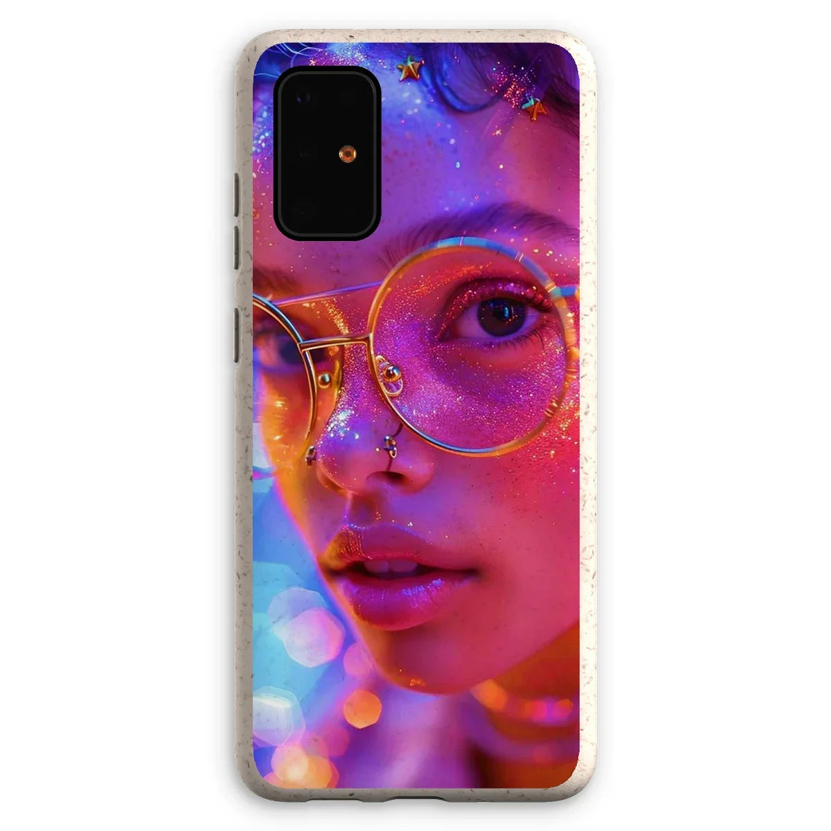Woman Cosmic Radiance Dreamy Stardust  Eco Phone Case - D'Sare