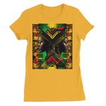 African Print Red Green Yellow Twin Energy  Women's Favourite T-Shirt - D'Sare