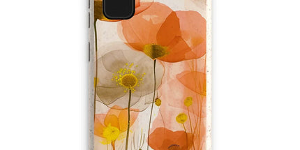 Poppy Echoes Golden Peach Eco Phone Case by Prodigi