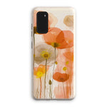 Poppy Echoes Golden Peach Escape 06 Eclectic Art Eco Phone Case - D'Sare