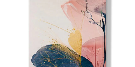 Peachy Blue Golden Flora Escape Hardback Journal by Prodigi