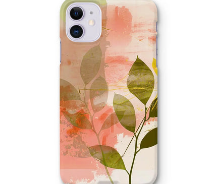 Peach Golden Leafy Escape  Snap Phone Case - D'Sare