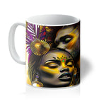 Golden Embrace Majestic Love Waterfall Mug - D'Sare