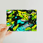 Electric Kicks Art: Urban Pop Art Sneaker Explosion, Graffiti  Classic Postcard