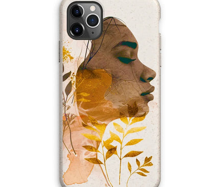 Golden Harmony Silhouette 06 Eco Phone Case - D'Sare