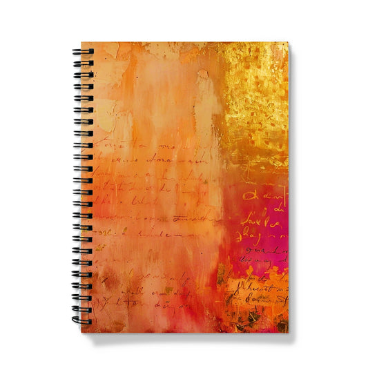 Warm Amber Seranade Notebook Eclectic Art - D'Sare