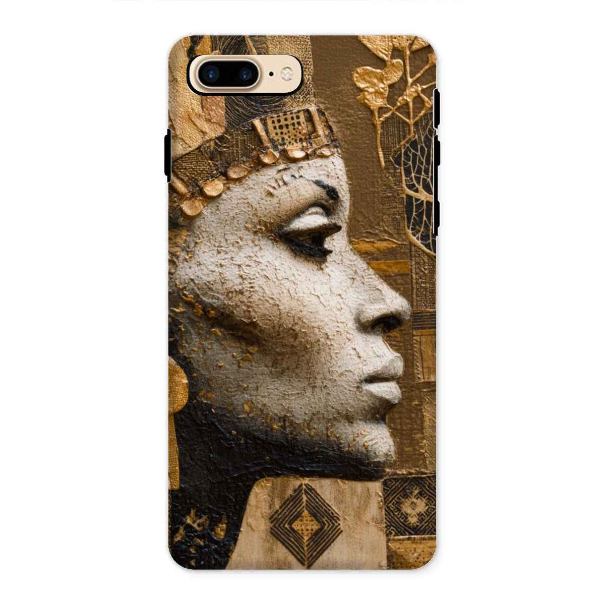 Afrocentric Golden Empress Dual Layer Tough Phone Case