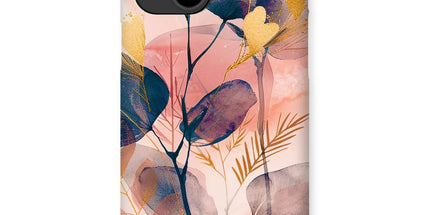 Peachy Golden Flora Escape Snap Phone Case by Prodigi