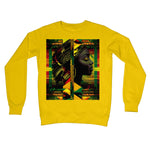 Abstract Red and Green Black Queen Fusion Crew Neck Sweatshirt