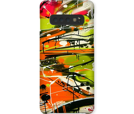 Neon Splatter Symphony: Urban Graffiti Art Snap Phone Case - D'Sare