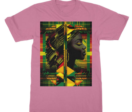 Abstract Red and Green Black Queen Fusion Softstyle T-Shirt