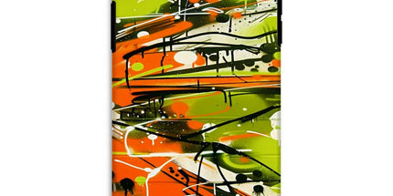 Neon Splatter Symphony: Urban Graffiti Art Tough Phone Case by Prodigi