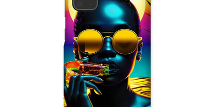 Tropical Sunset Dreams : Neon Vibes Snap Phone Case by Prodigi