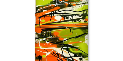 Neon Splatter Symphony: Urban Graffiti Art Snap Phone Case by Prodigi