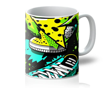 Electric Kicks Art: Urban Pop Art Explosion, Graffiti  Mug - D'Sare