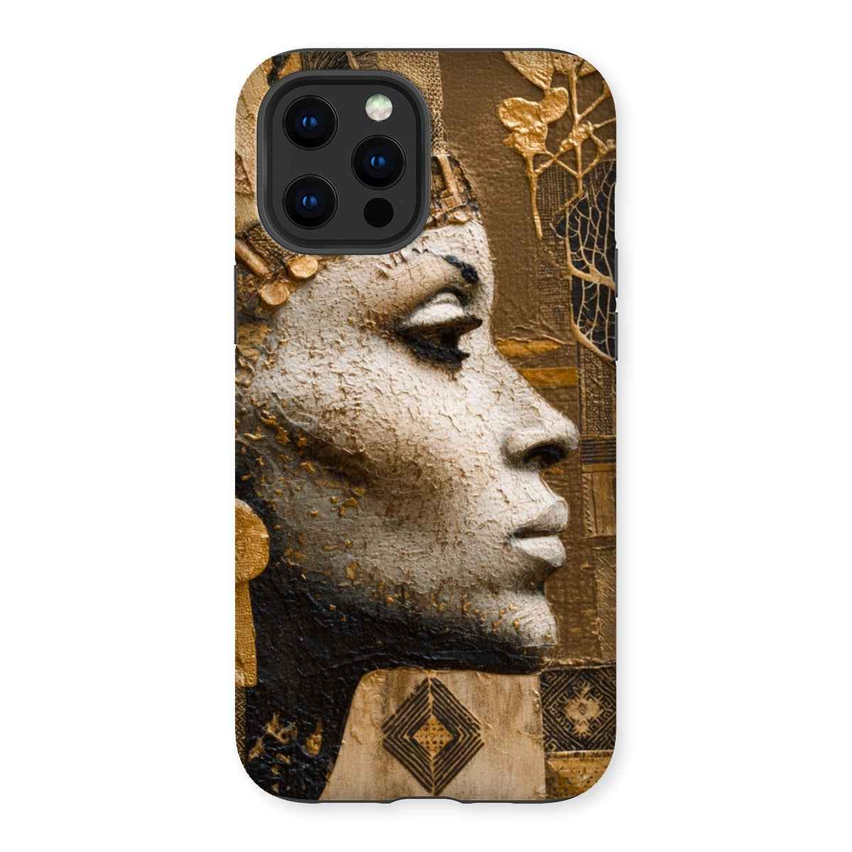 Afrocentric Golden Empress Dual Layer Tough Phone Case