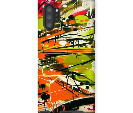 Neon Splatter Symphony: Urban Graffiti Art Tough Phone Case - D'Sare