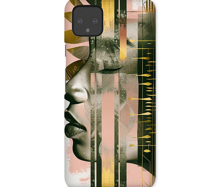Peach and Gold Abstract Snap Phone Case