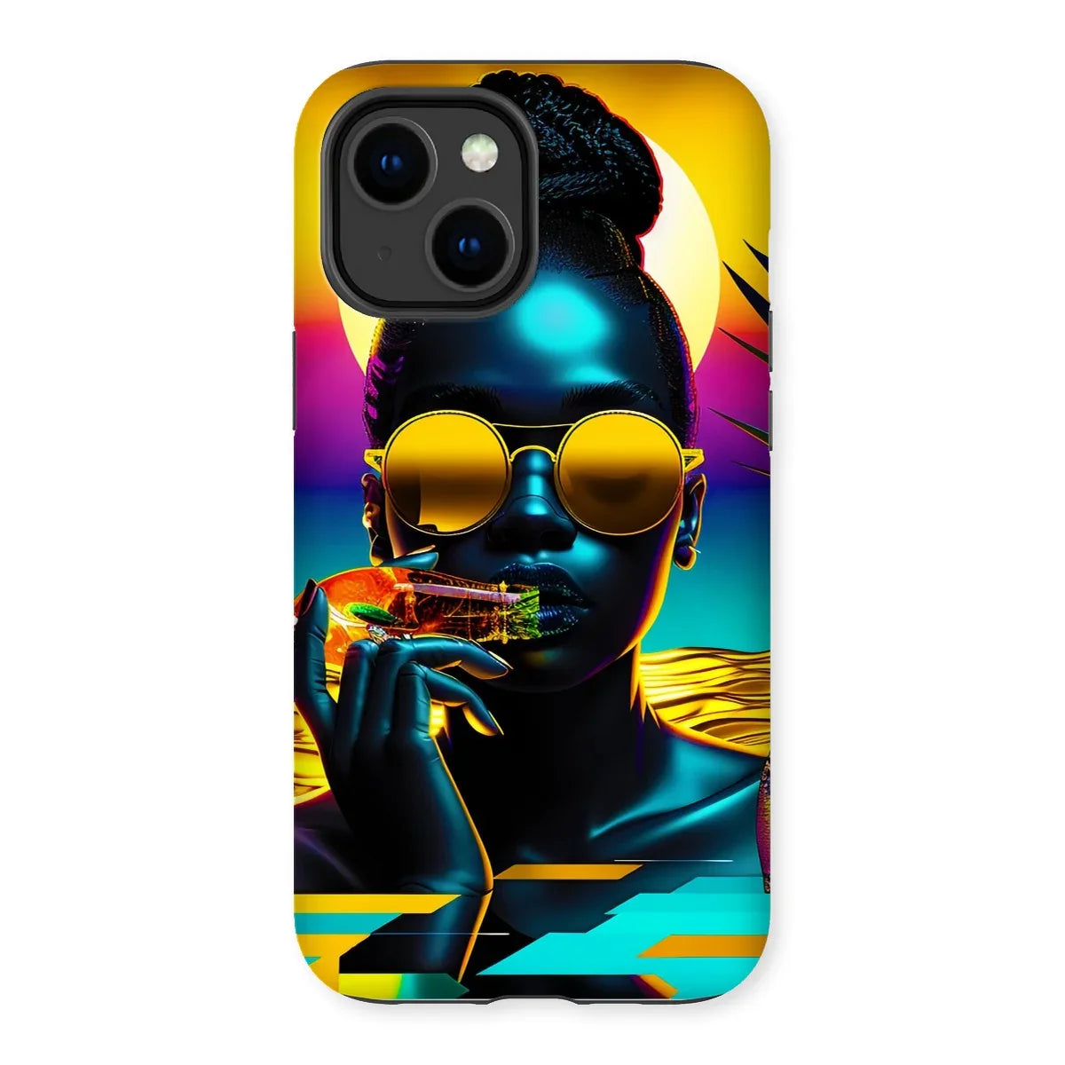 Tropical Sunset Dreams : Neon Vibes  Tough Phone Case - D'Sare