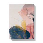 Peachy Blue Golden Flora Escape  Hardback Journal - D'Sare