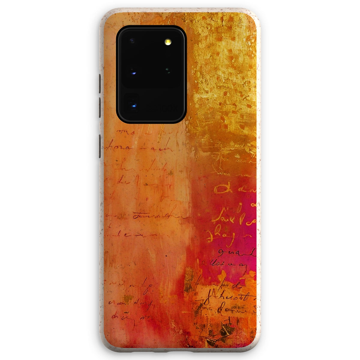 Warm Amber Seranade Eco Phone Case Eclectic Art - D'Sare