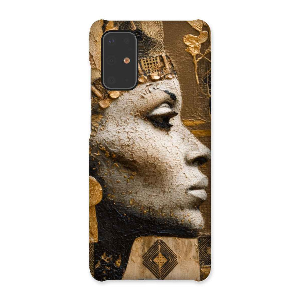 Afrocentric Golden Empress Snap On Phone Case Slim Fit Shatterproof