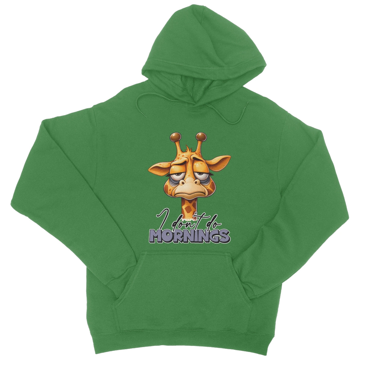 I Don't Do Mornings College Hoodie