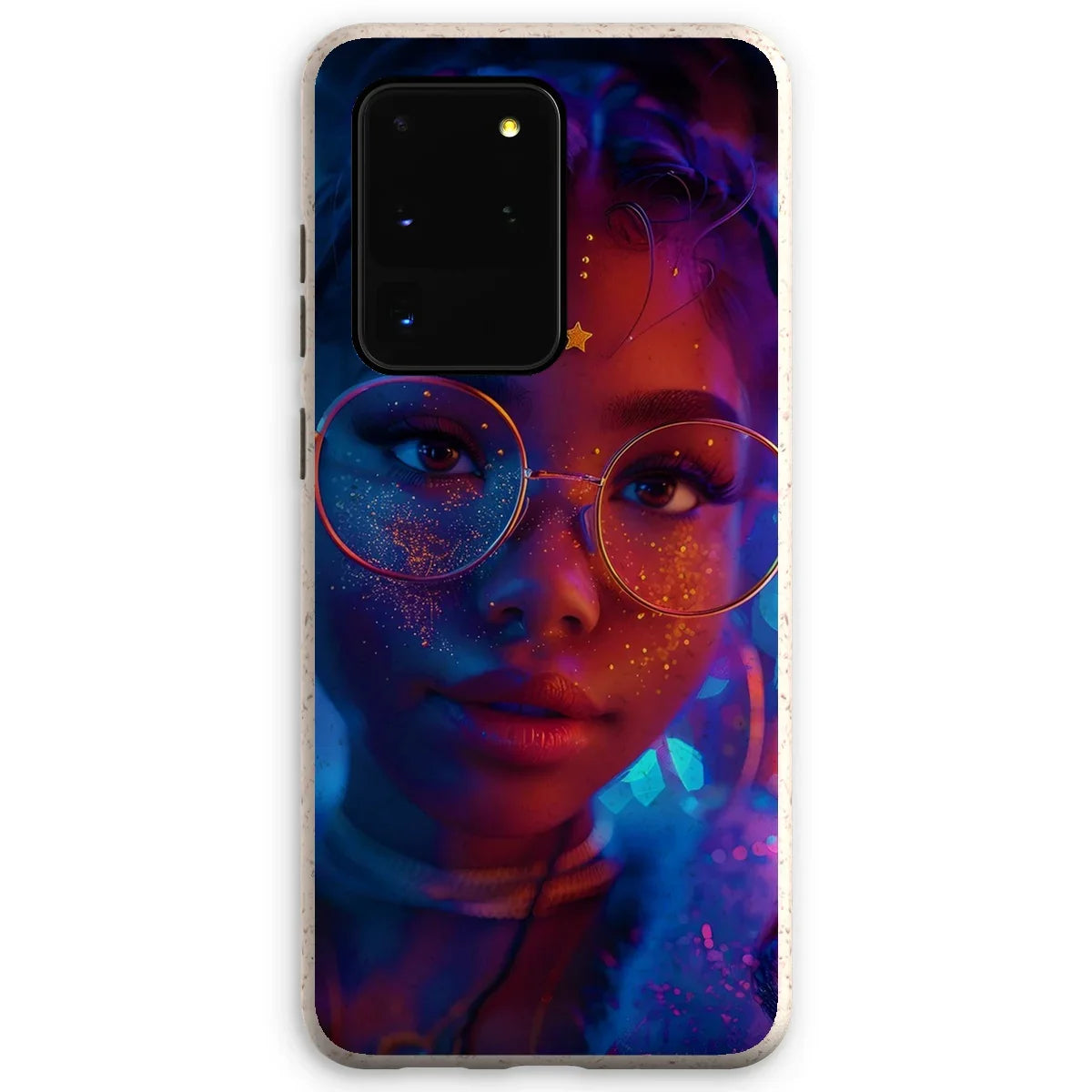 Black Girl Magic Stardust Cosmic Vibe| Black Woman Magic  Eco Phone Case - D'Sare