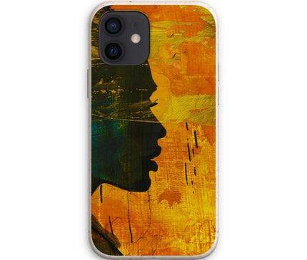Golden Afrocentric Silhouette Eco Phone Case - D'Sare