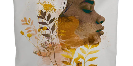 Golden Harmony Silhouette 06 Canvas Tote Bag by Prodigi