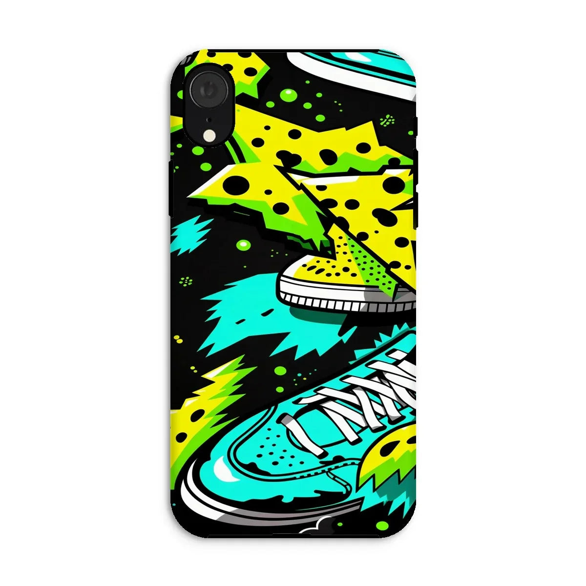 Electric Kicks Art: Urban Pop Art Sneaker Explosion, Graffiti  Tough Phone Case - D'Sare