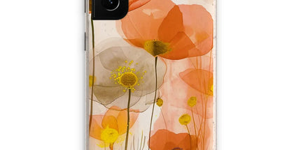 Poppy Echoes Golden Peach Eco Phone Case by Prodigi