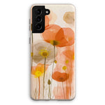 Poppy Echoes Golden Peach Escape 06 Eclectic Art Eco Phone Case - D'Sare