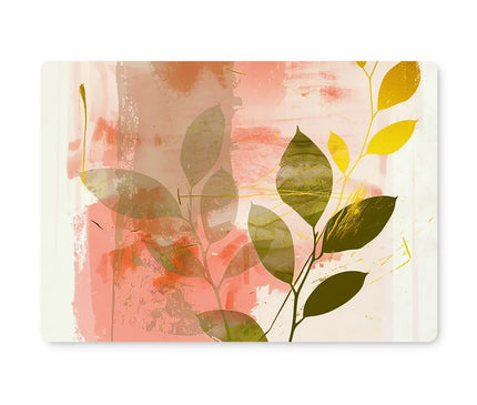 Peach Golden Leafy Escape 06 Placemat - D'Sare