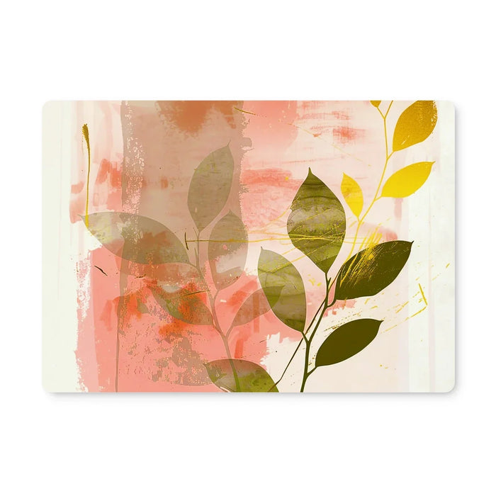 Peach Golden Leafy Escape 06 Placemat