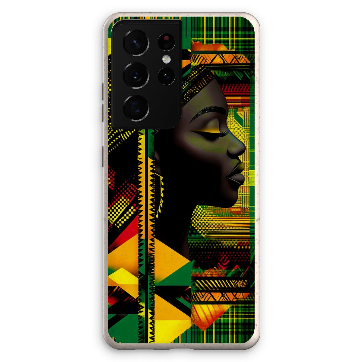 Abstract Red and Green Black Queen Fusion Eco Phone Case