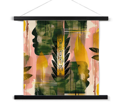 Echos of Duality Golden Pink Reflection Fine Art Print with Hanger