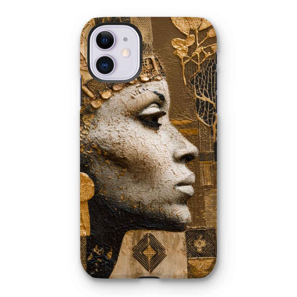 Afrocentric Golden Empress Dual Layer Tough Phone Case