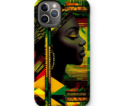 Red and Green Black Queen Fusion Tough Phone Case