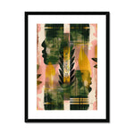 Echos of Duality Golden Pink Reflection Framed & Mounted Print