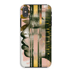 Echoes of Life: Afrocentric Meditation Peach and Gold Abstract Art Eclectic  Tough Phone Case